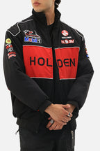 Holden Racing Team Mobil 1 motorsport jacket with red black design from revnhaus