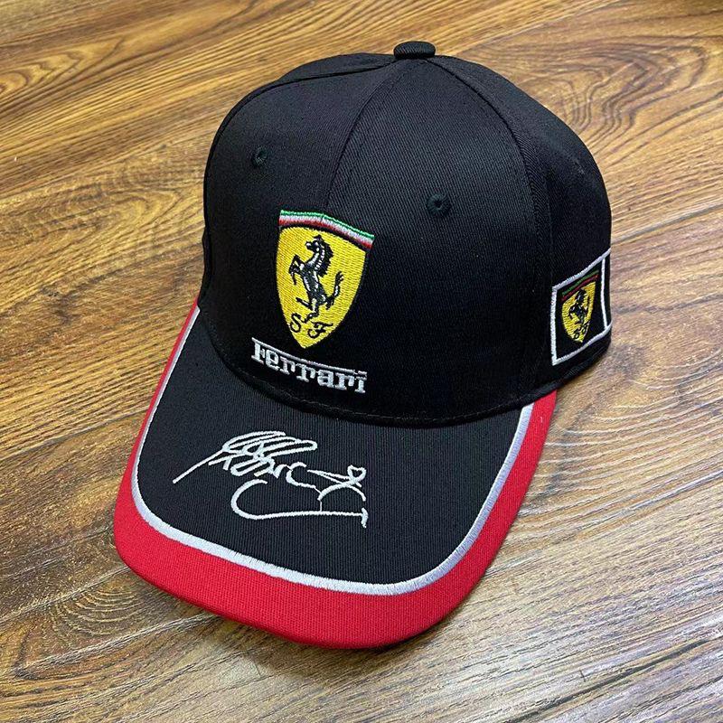 Revnhaus Ferrarri F1 Black Embroided Hat