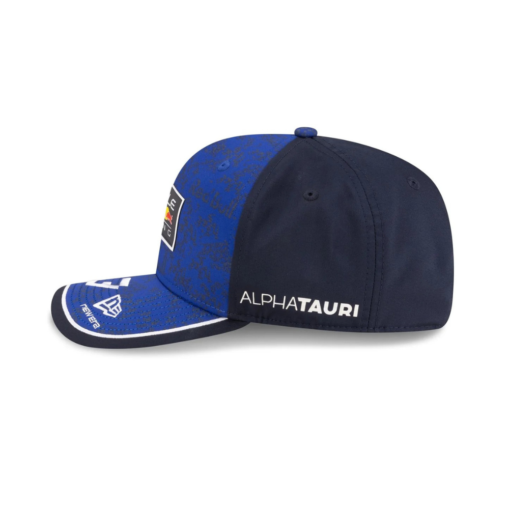 AlphaTauri F1 team cap with Red Bull logo, blue and navy design from revnhaus