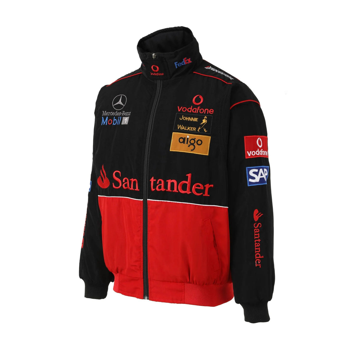 Revnhaus Vintage Mercedes Benz F1 Racing Jacket (Black/Red)