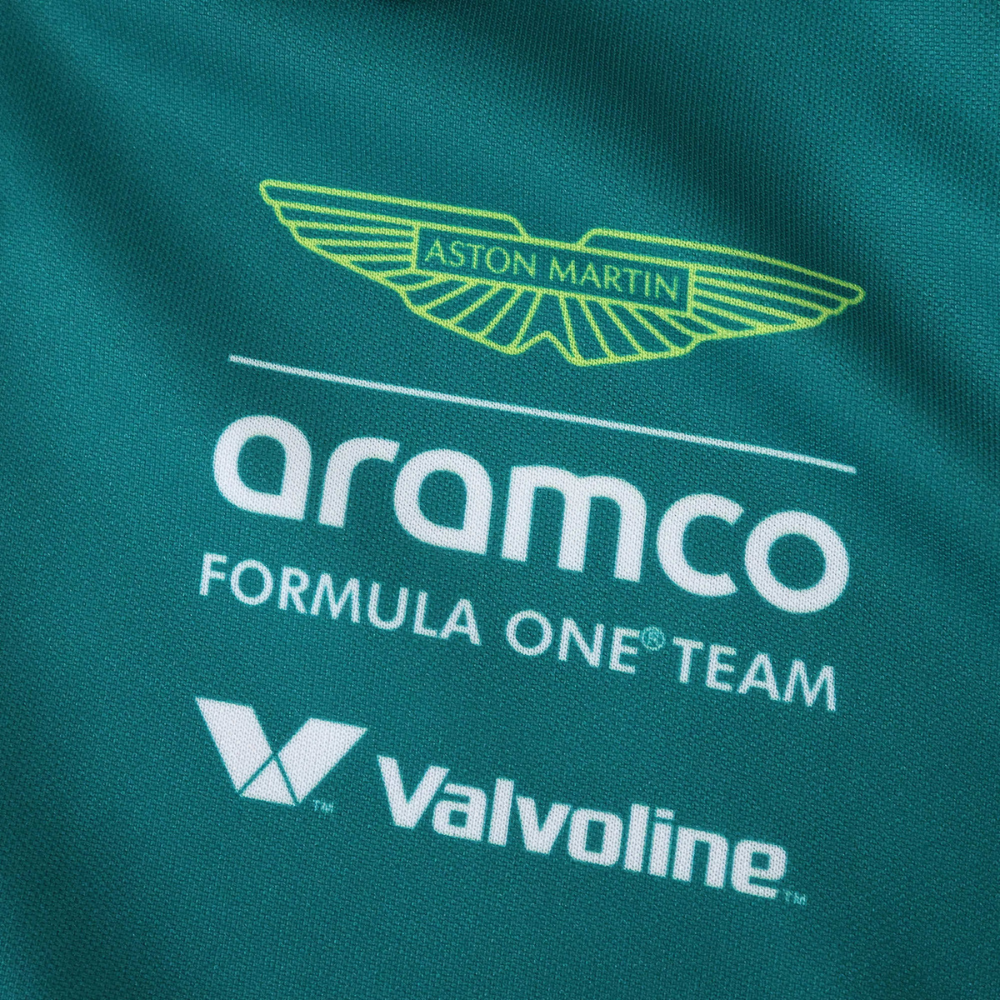 Aston Martin Aramco Formula One Team racing jacket with Valvoline logo, from revnhaus