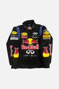 Red Bull Racing F1 team jacket with Infiniti, Geox, Pirelli logos from revnhaus