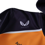 Castore racing jacket with wing logo and orange stripe from revnhaus