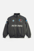 BMW M Power Petronas racing jacket with blue trim and logos from revnhaus