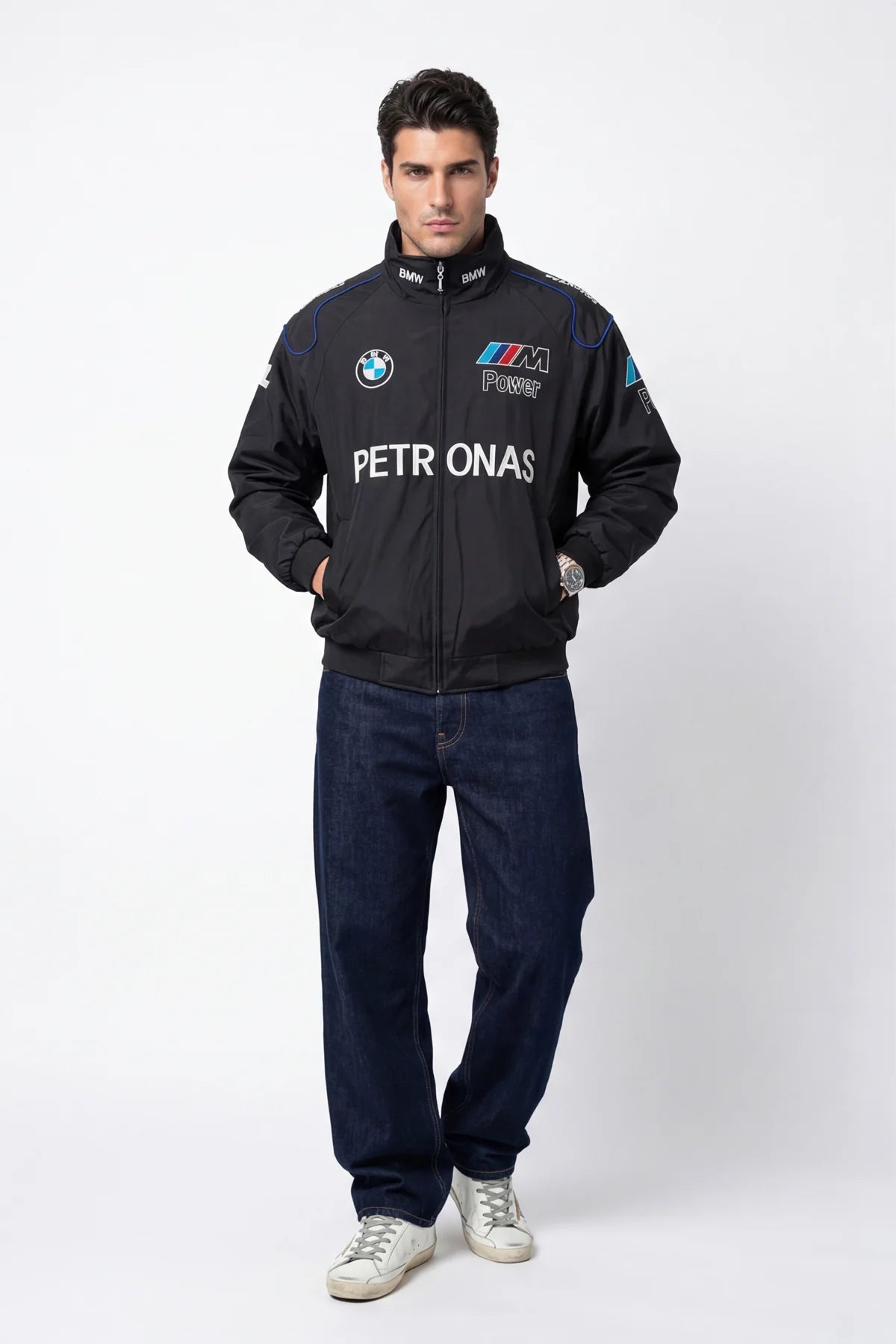 Revnhaus Vintage BMW M petronas Racing Jacket (Gray)