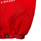 Red F Beers racing jacket with embroidered logo and side pocket from revnhaus