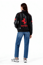 Revnhaus Vintage F1 Rarri Racing Leather jacket (Black/white)