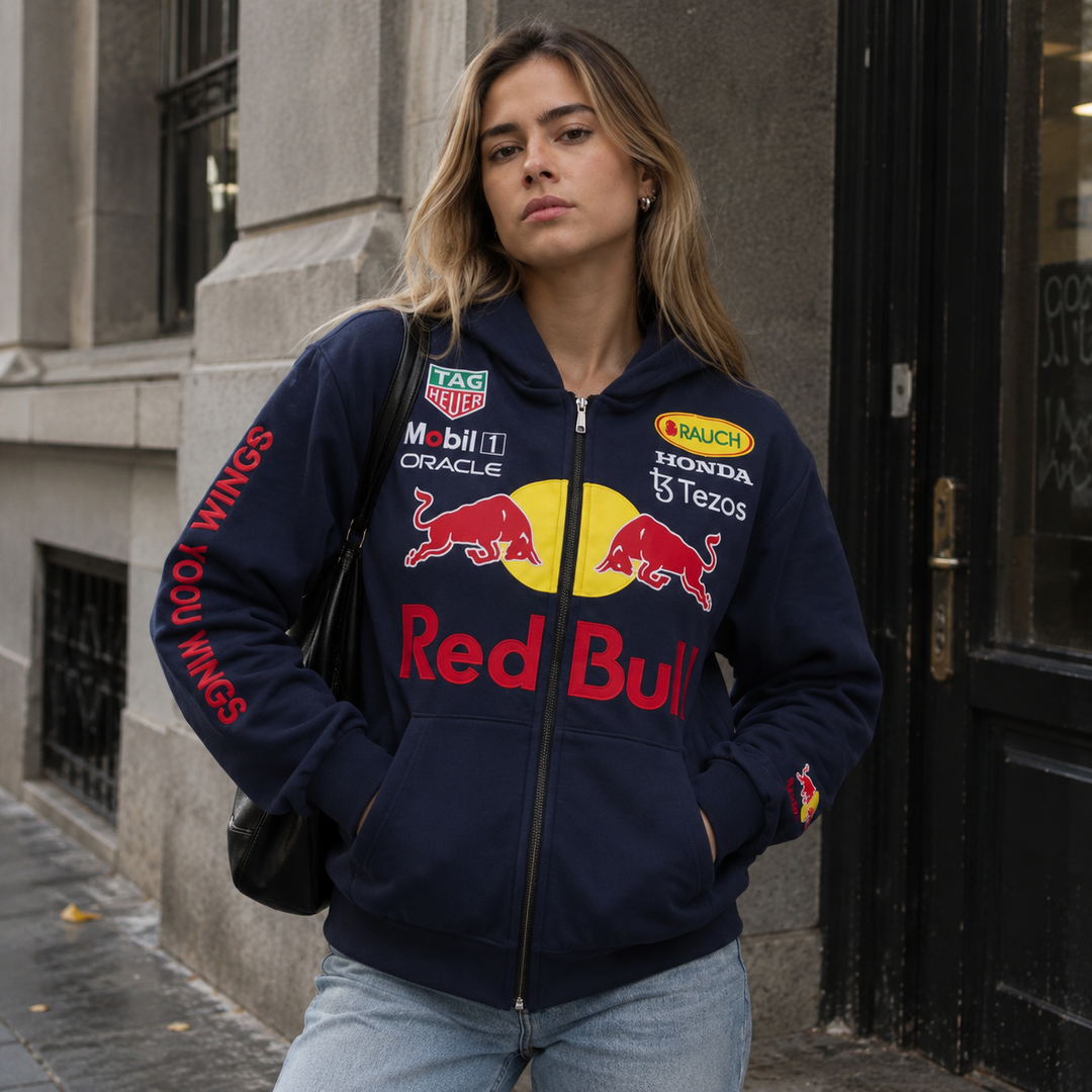 Revnhaus Vintage Redbull Racing Hoodie (Blue)