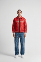 Revnhaus Vintage F1 Porsche Racing Leather Jacket (Red)
