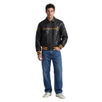 Revnhaus Vintage F1 Porsche Racing Leather Jacket (Black)