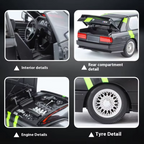 BMW M3 die-cast model with interior, engine, rear, and tire details from revnhaus