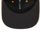 Black cap with orange stitching and J LINDEBERG tag from revnhaus