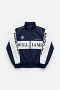 BMW Formula 1 racing jacket with bold lettering and team logo, from revnhaus