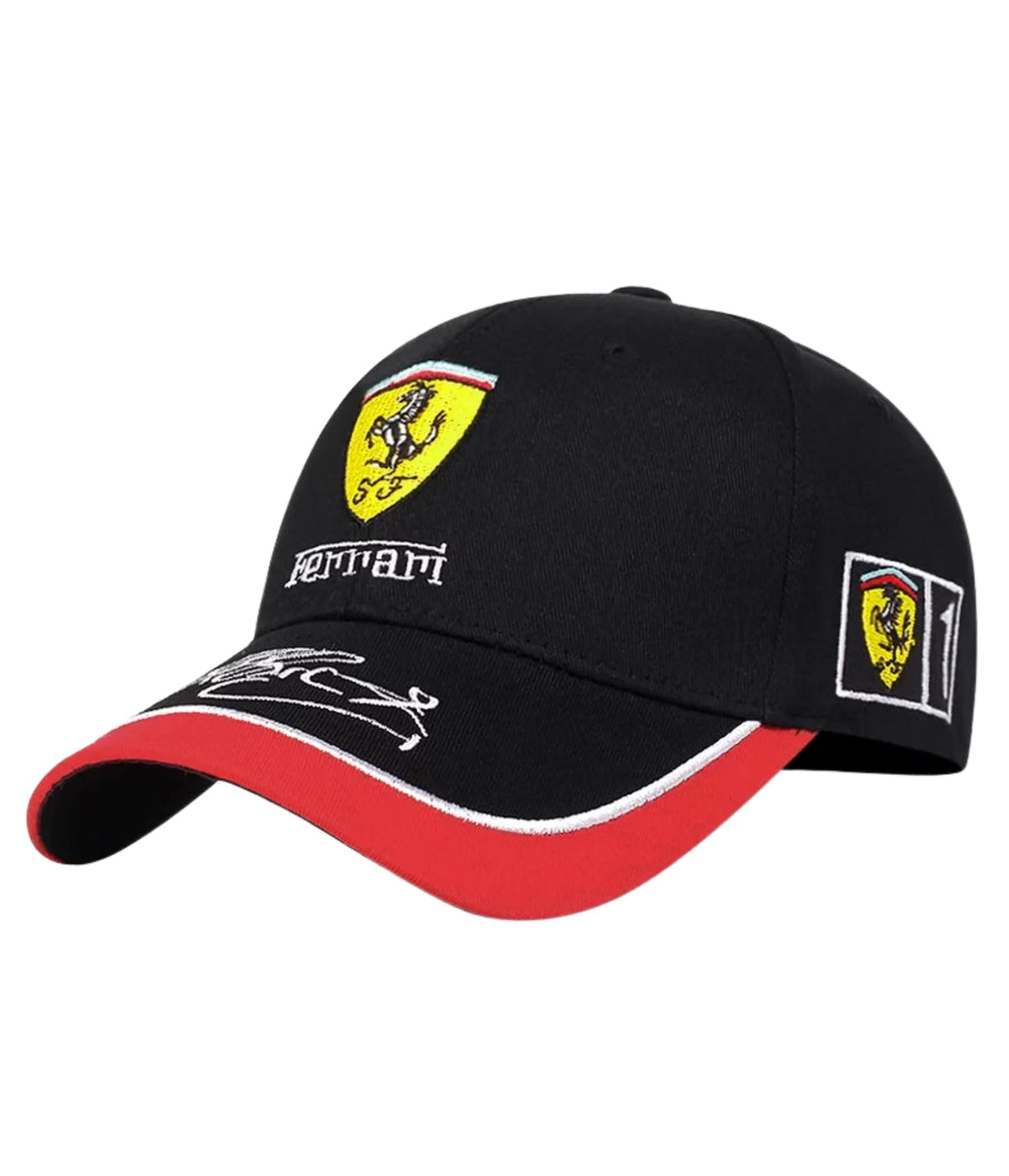 Revnhaus Ferrarri F1 Black Embroided Hat