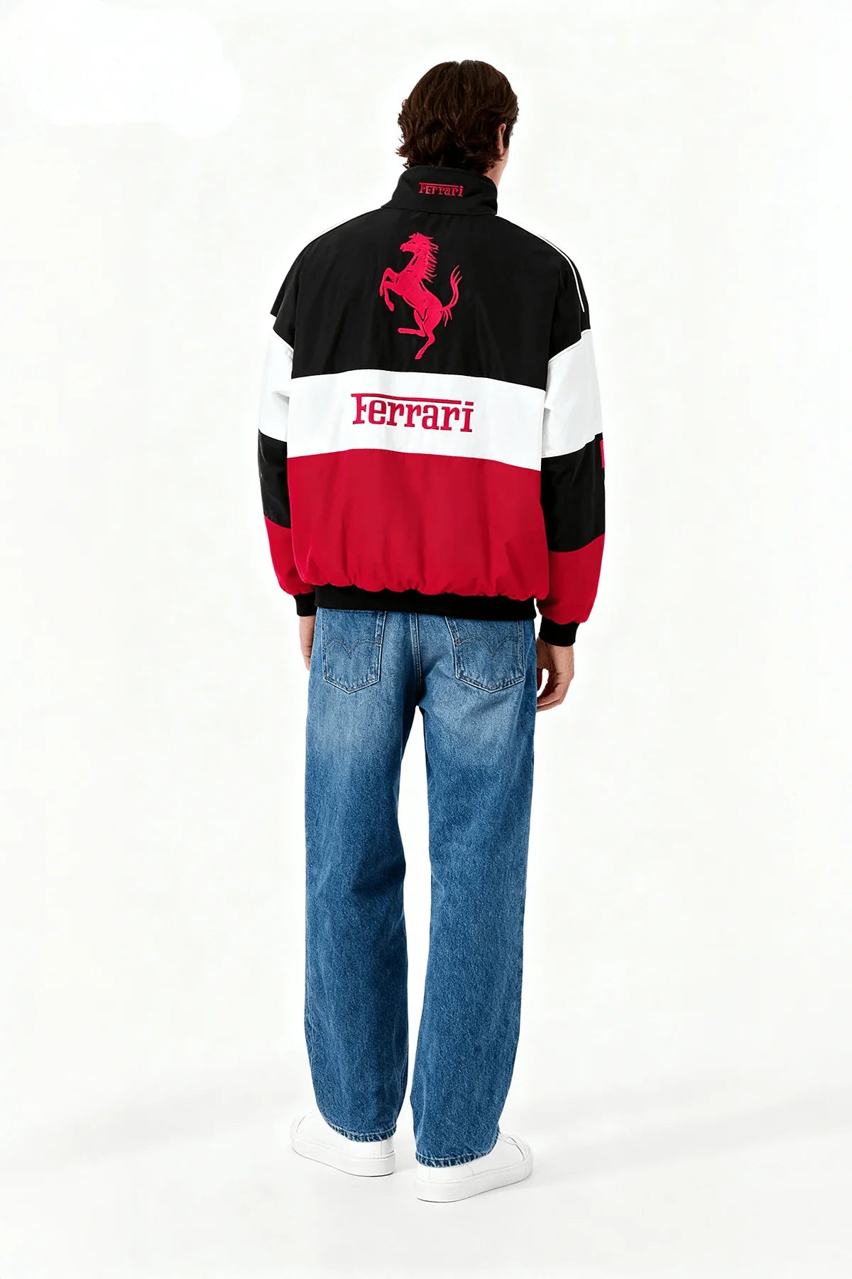 Revnhaus Vintage Rarri F1 Racing Jacket (Red/White/Black)
