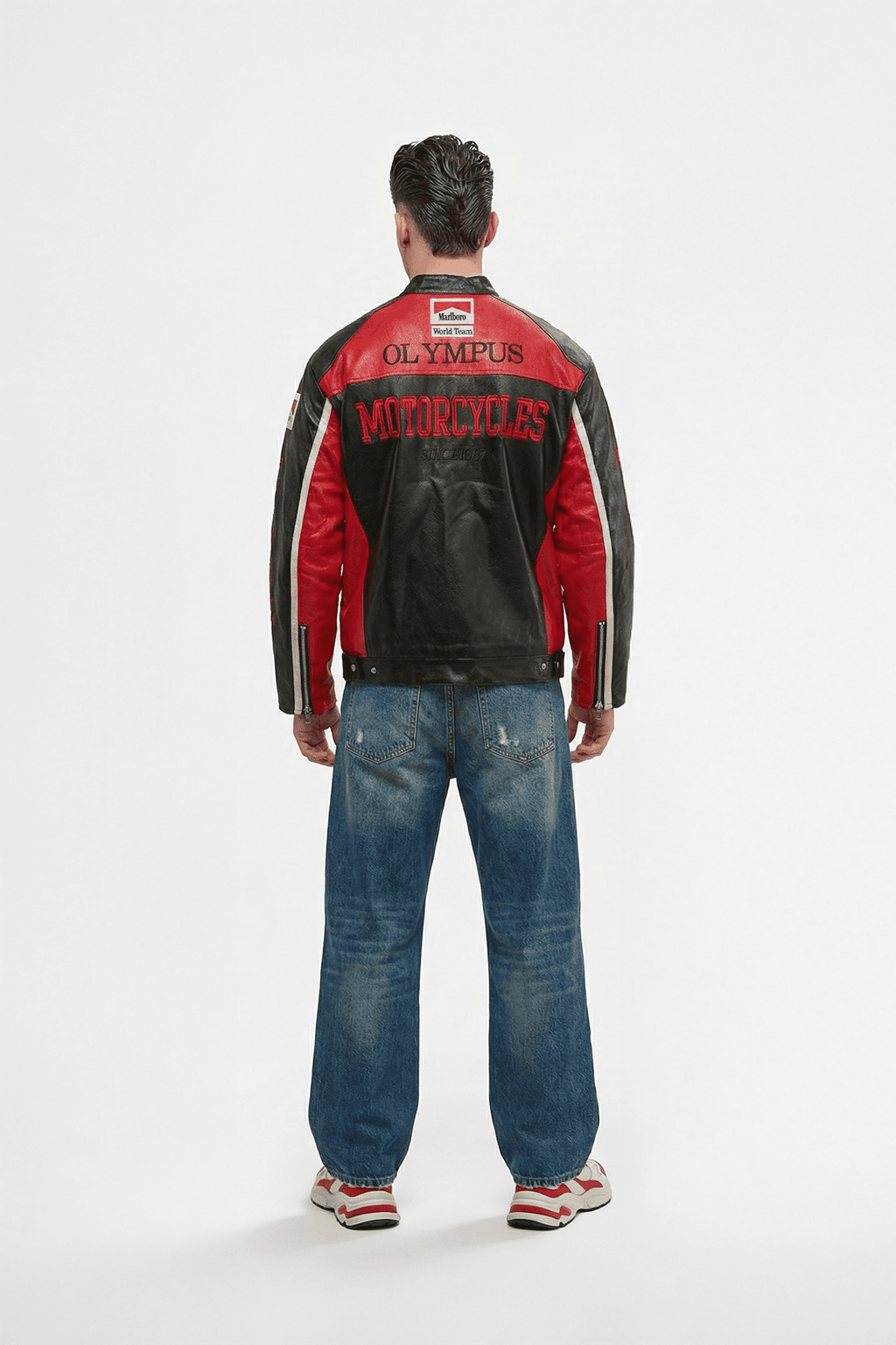 Revnhaus Vintage F1 Rarri Biker Leather jacket (Olympus Edition)