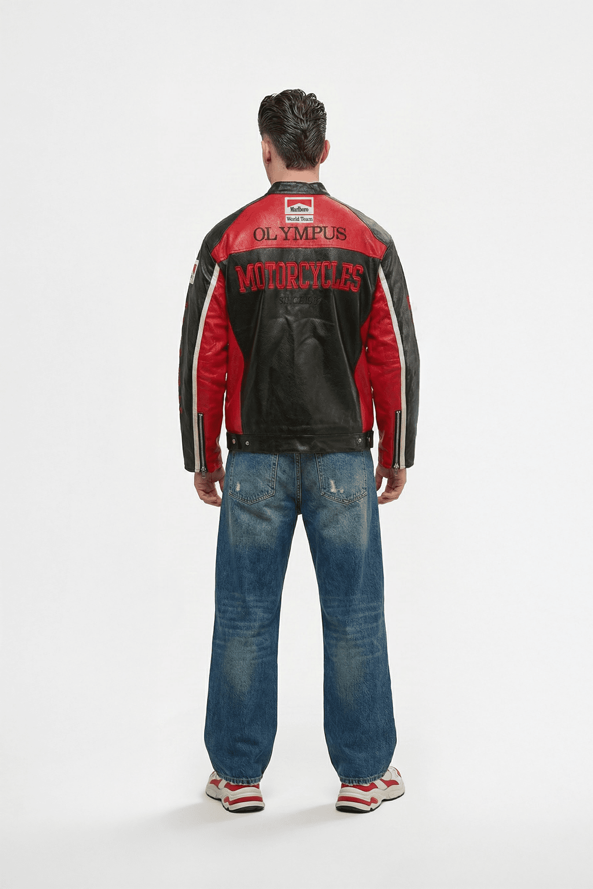 Revnhaus Vintage F1 Rarri Biker Leather jacket (Olympus Edition)
