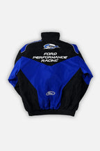 Blue and black Ford Performance Racing jacket with FPR logo, from revnhaus