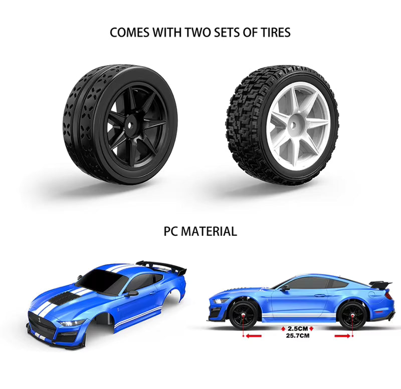 Revnhaus Dominator GT™ — 1:10 Brushless 4WD RC Muscle Drift Car High-Speed 2.4GHz