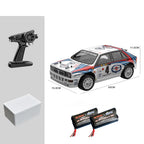 RC drift car with remote, batteries, and box, 32cm scale rally model from revnhaus
