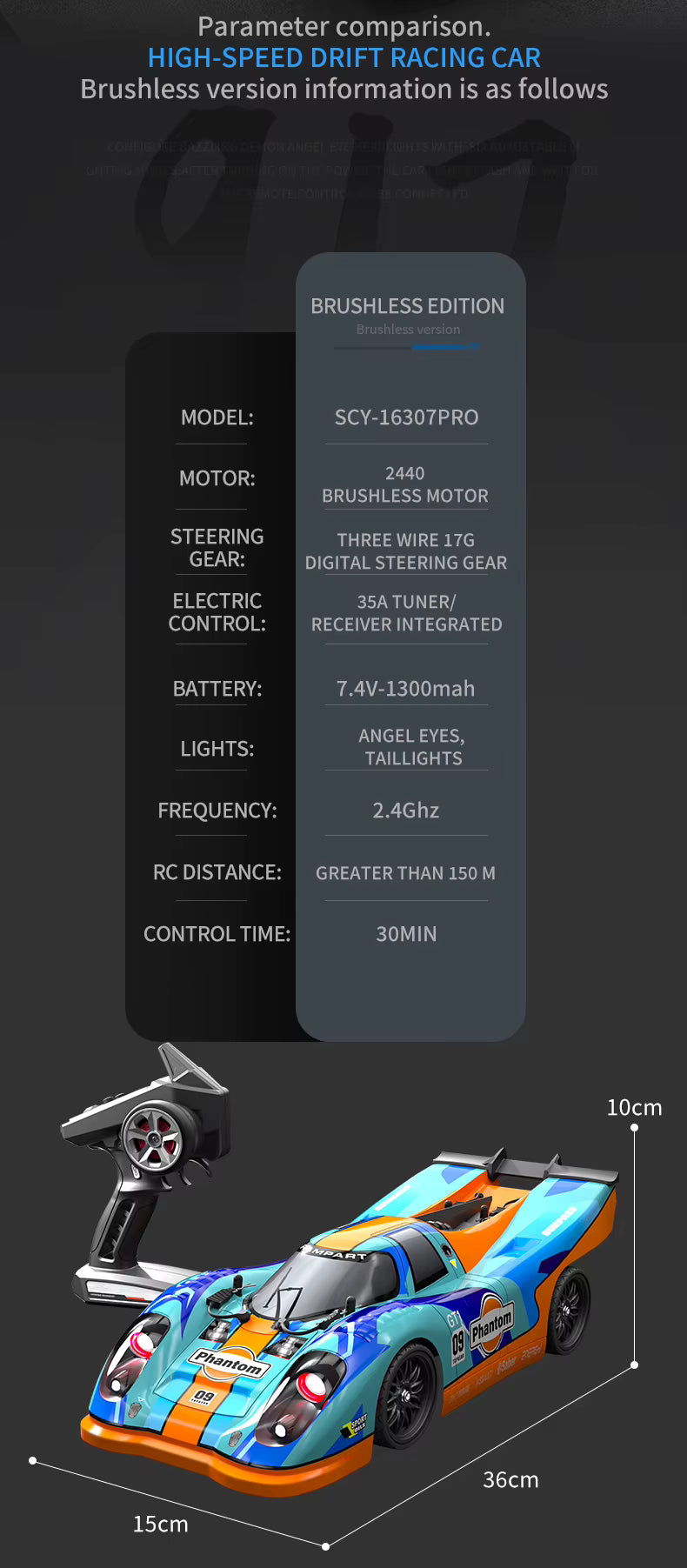 Revnhaus Vortex Drift™ — High-Speed 4WD RC Drift Car | Real Drift Control & Racing Performance