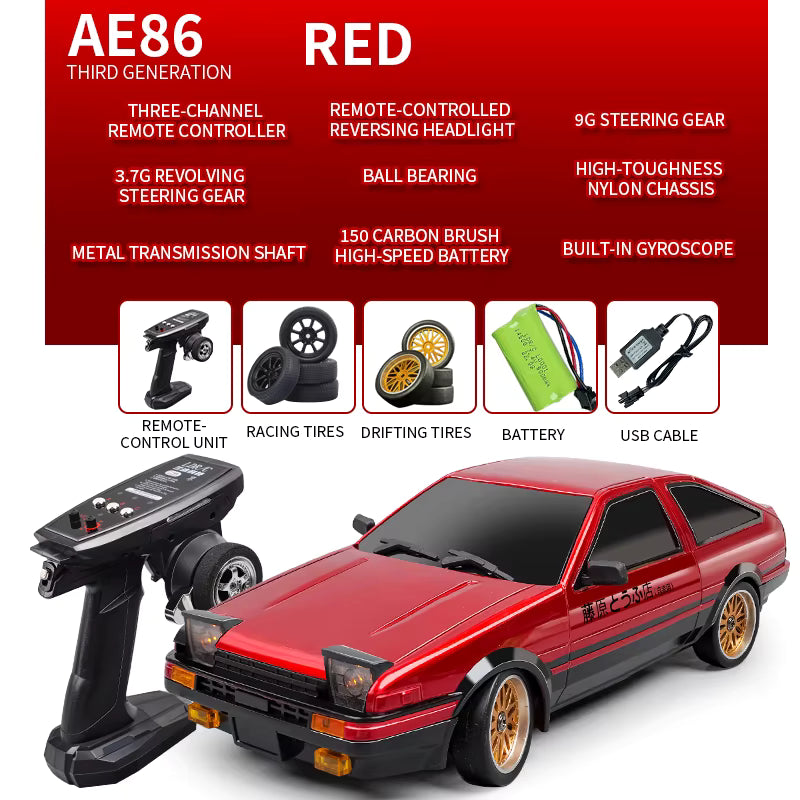 Revnhaus Streetline GT™ — 1:18 4WD RC Racing Car LED 2.4GHz Urban Edition