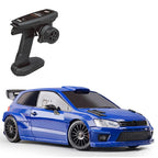 Blue RC drift car with remote control, motorsport design from revnhaus