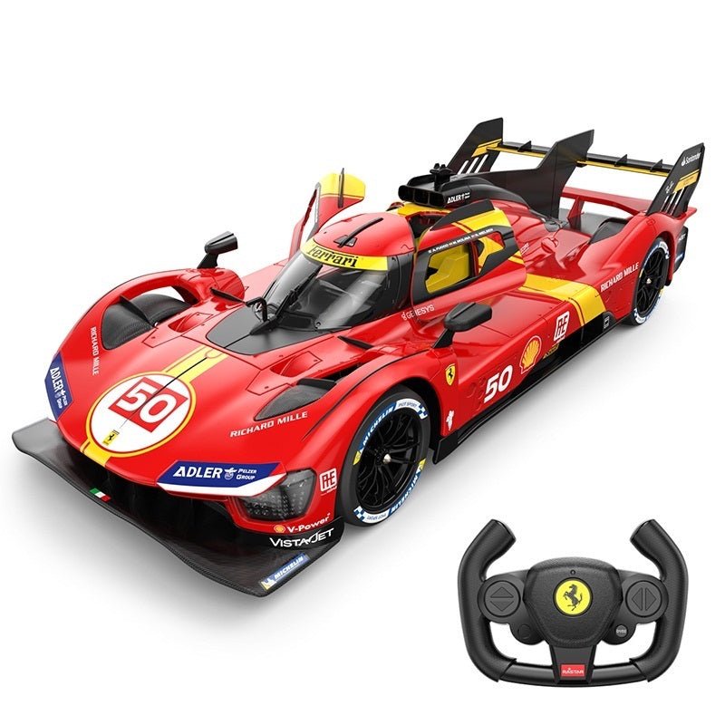 Red Ferrari 50 race car RC model with remote control from revnhaus