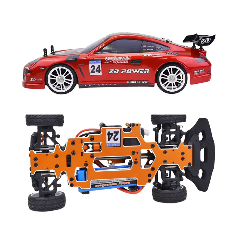 Revnhaus Carbon Drift X™ — 1:10 4WD RC Drift Car Metal Alloy Chassis LED 2.4GHz