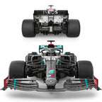 Mercedes-AMG F1 W14 race car front and rear views, INEOS & PETRONAS branding, from revnhaus