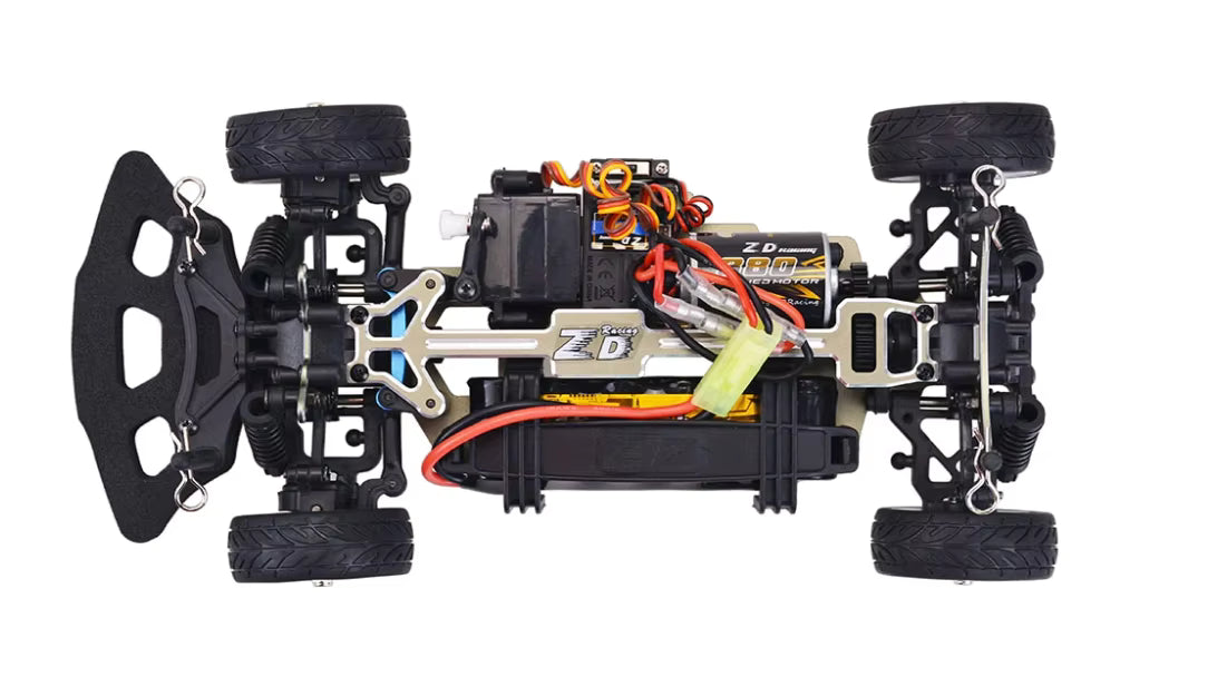 Revnhaus Carbon Drift X™ — 1:10 4WD RC Drift Car Metal Alloy Chassis LED 2.4GHz
