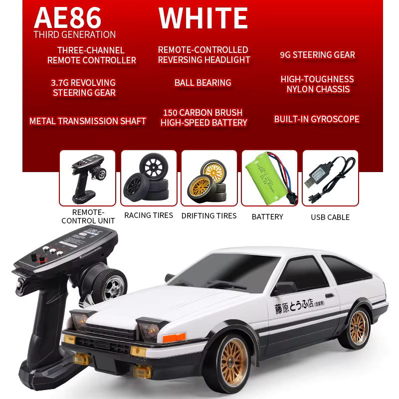 Revnhaus Streetline GT™ — 1:18 4WD RC Racing Car LED 2.4GHz Urban Edition