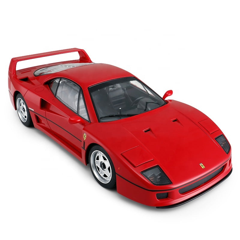 Red Ferrari F40 die-cast collectible model car with detailed exterior and interior from revnhaus