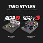 Initial D and Tokyo Drift 3 die-cast car display sets with drift scenes from revnhaus