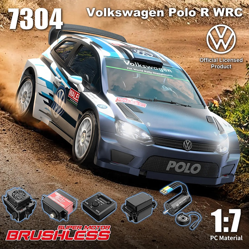 Volkswagen Polo R WRC 1:7 RC drift car with brushless motor, official licensed, from revnhaus