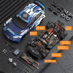 RC drift car with 2845 brushless motor, aluminum alloy parts, and 3S battery from revnhaus