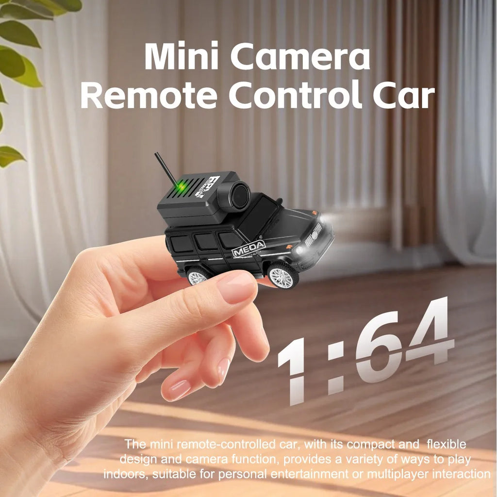 Mini 1:64 remote control car with camera, compact RC toy for indoor play from revnhaus