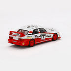 White and red Mercedes-Benz DTM race car die-cast model with East and Shell livery from revnhaus