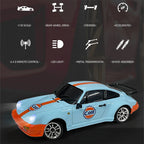1:18 scale RC drift car with LED lights, rear-wheel drive, and 2.4G remote control from revnhaus