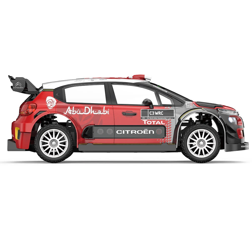 Red Citroën C3 WRC rally car model with Abu Dhabi livery from revnhaus