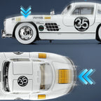 White AMG race car die-cast model with Camel 35 livery, detailed decals, from revnhaus