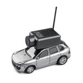 Silver RC drift car with FPV camera and antenna from revnhaus