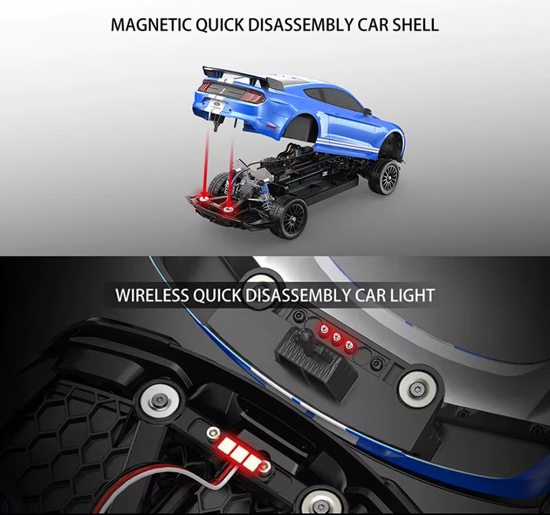 Revnhaus Dominator GT™ — 1:10 Brushless 4WD RC Muscle Drift Car High-Speed 2.4GHz