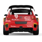 Red Citroën C3 WRC rally car model with Abu Dhabi and Total decals from revnhaus