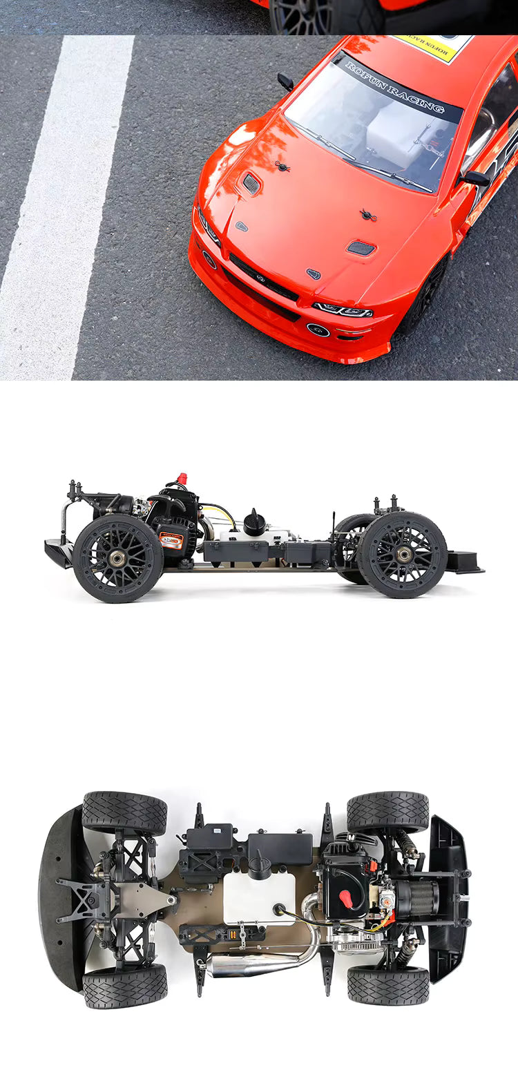 Revnhaus Inferno X™ — 1:5 32CC Gas Powered RC Supercar High-Speed Beast