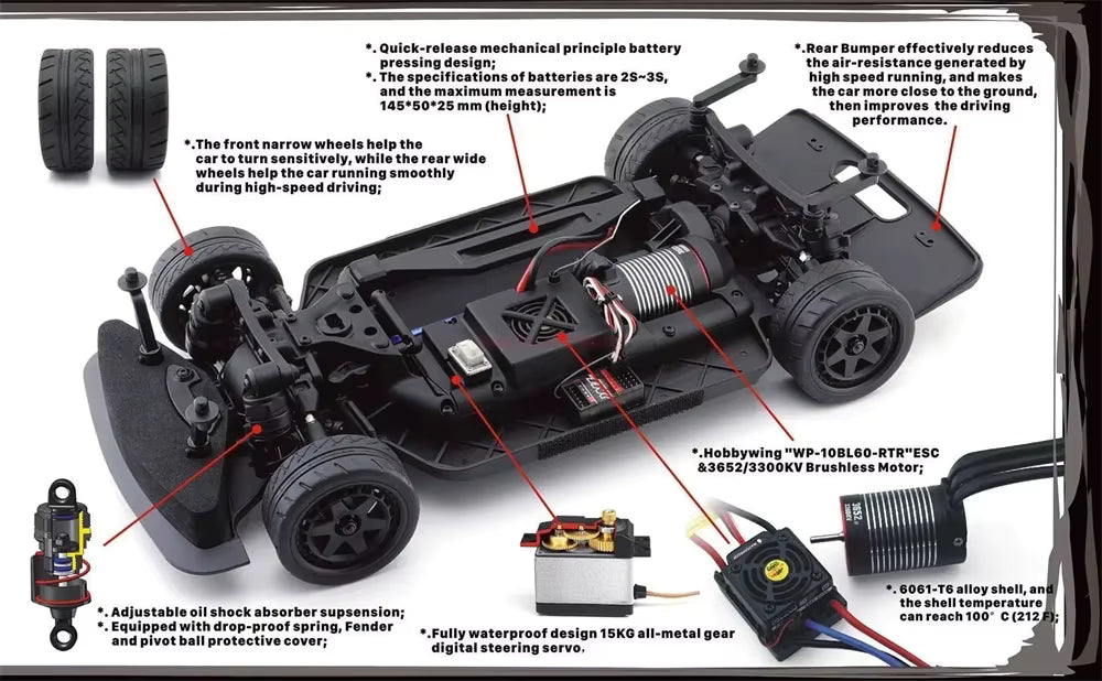 Revnhaus Challenger demon — 1:10 4WD Brushless RC Car