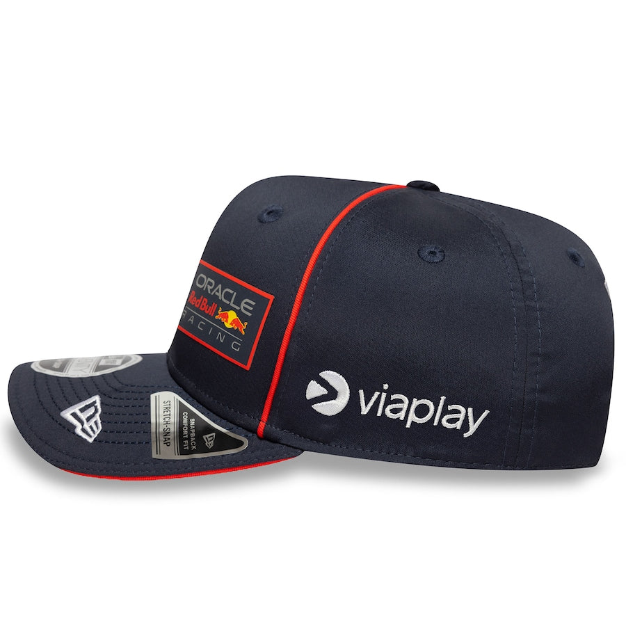 Oracle Red Bull Racing cap with Viaplay logo, navy blue with red trim, from revnhaus