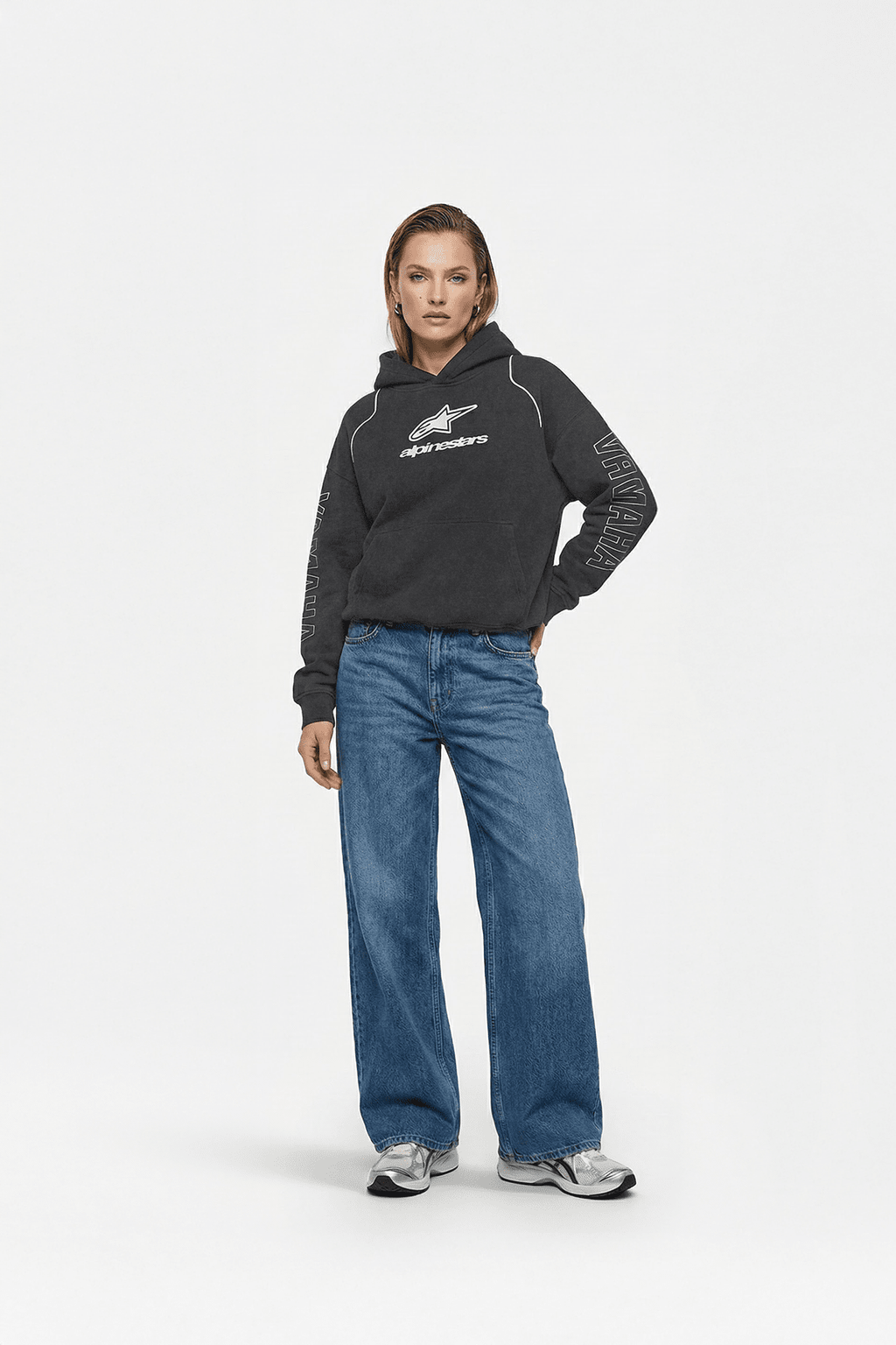 Alpinestars hoodie with Yamaha graphics, motorsport apparel from revnhaus