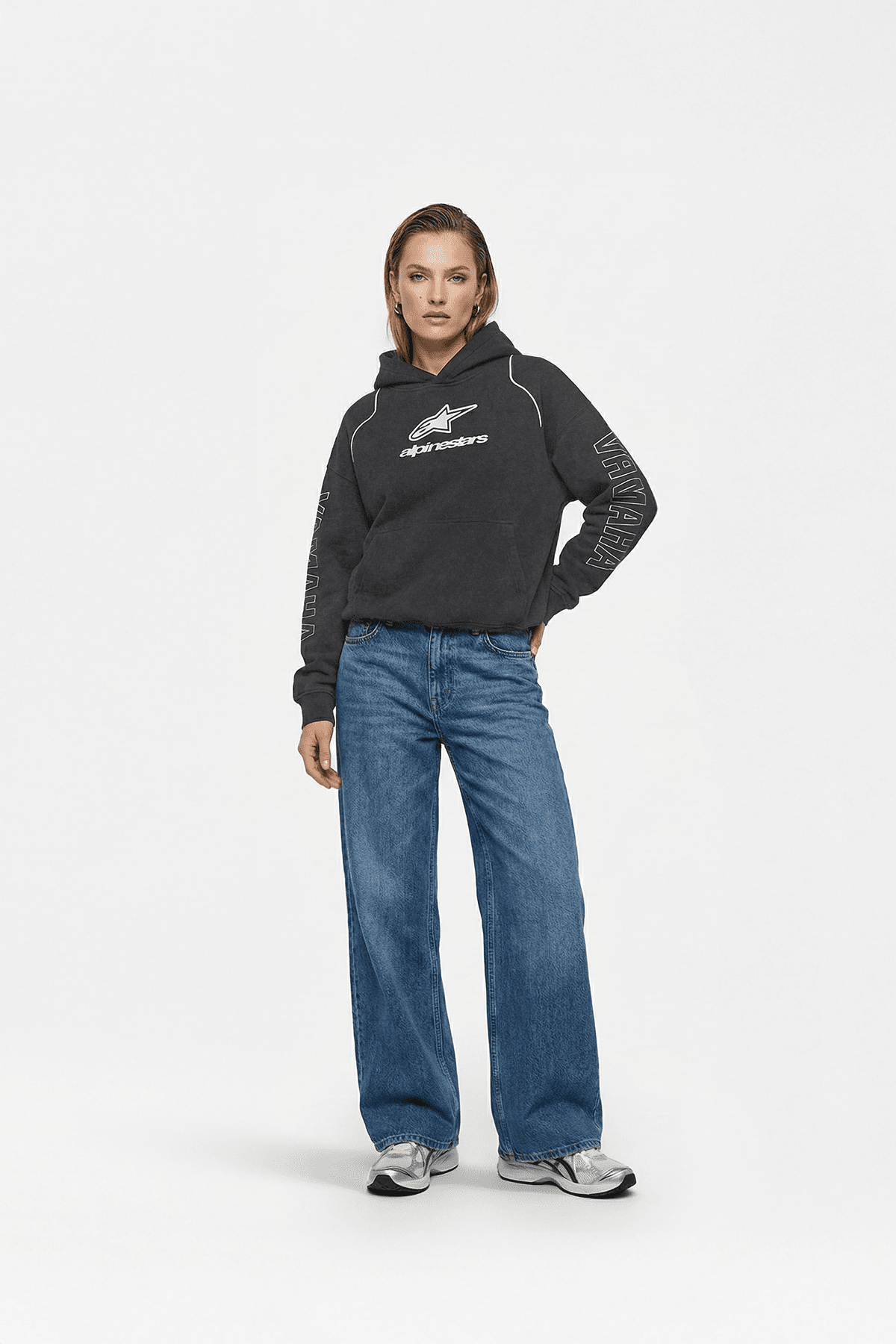 Alpinestars hoodie with Yamaha graphics, motorsport apparel from revnhaus